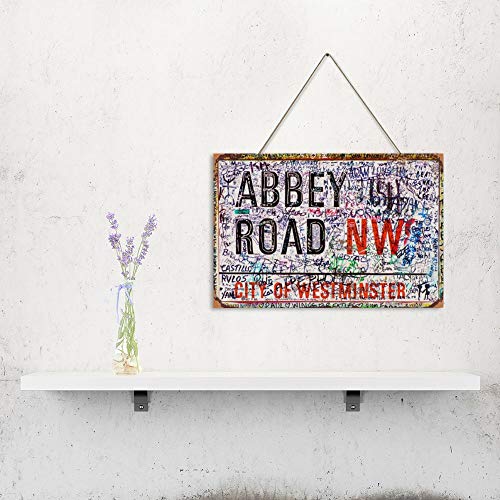 Mr.sign Beatles Abbey Road Defaced Panneau Mural en Bois Attention Plaque de Bois Rustique Ancien Ferme Famille… - Les Beatles, Paul McCartney, John Lennon, RIngo Starr, George Harrison Mr.sign Beatles Abbey Road Defaced Panneau Mural en Bois Attention Plaque de Bois Rustique Ancien Ferme Famille… – Image 3