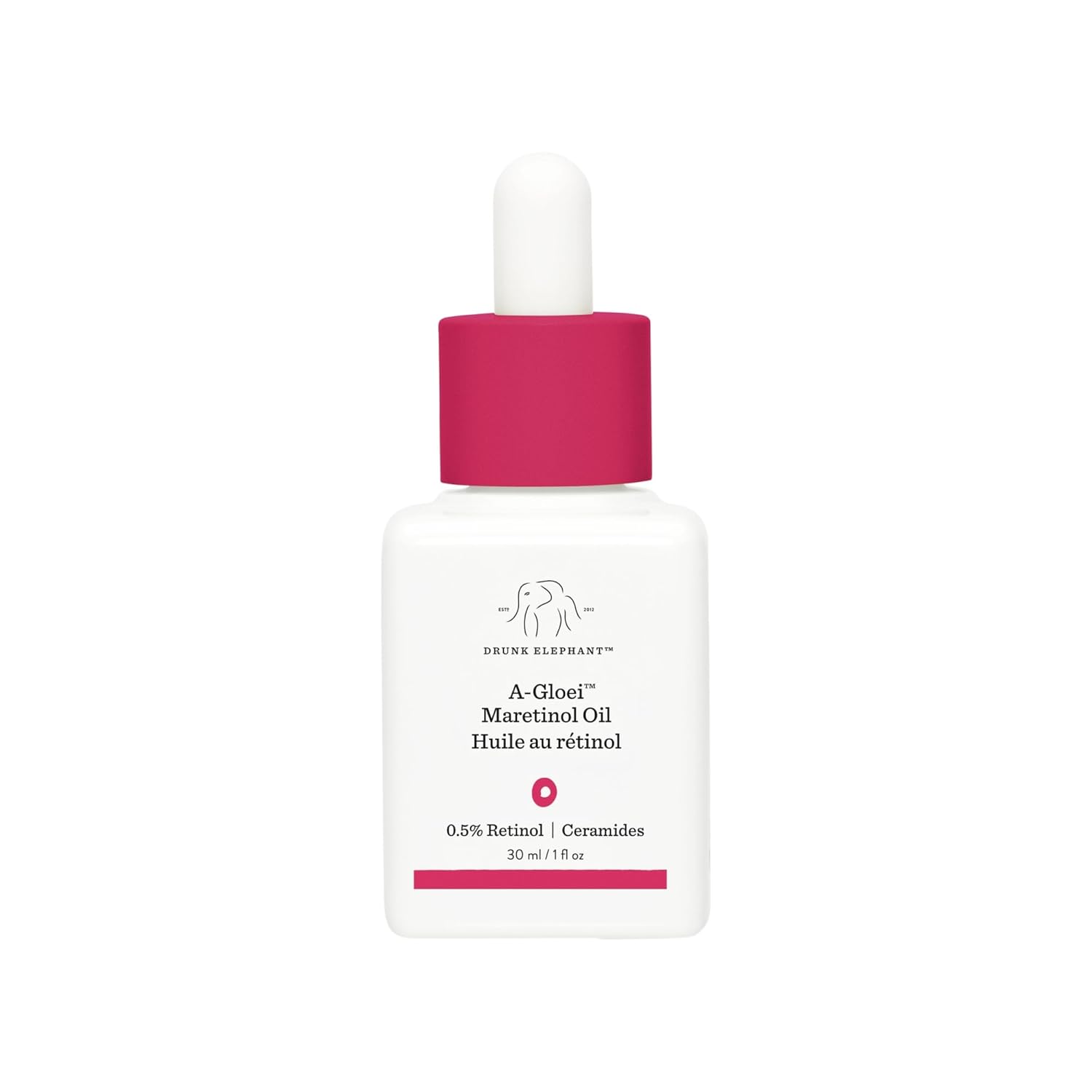 Drunk Elephant A-Gloei Maretinol Oil - 30 ml/1 fl oz - Gentle 0.5% Retinol Face Oil - Clean Clinical Skincare - Cruelty-Free - Free of Essential Oils, Silicones, and Fragrance