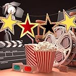 Geosar 90 pcs Movie Star Cardboard Red Carpet Awards Night Cutouts Confetti Cutouts for Bulletin Board Movie Party Decoration Supply Wall (6 Inch) - Image 4