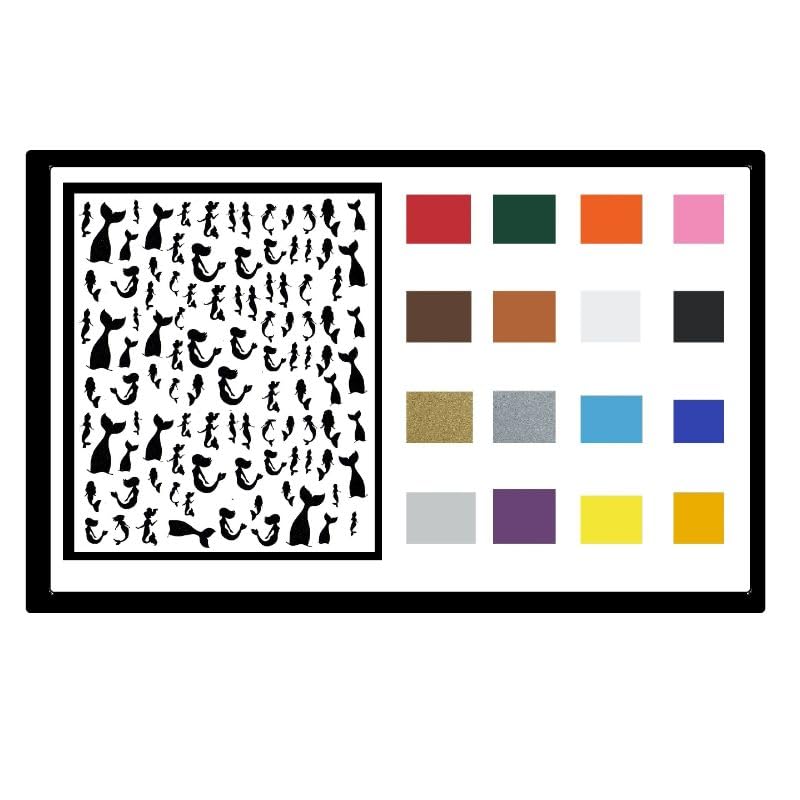 Mermaid Collection (MERMAID peel off Nail Stickers choose your colour)