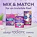 Tampax Radiant Tampons for Women Multipack, with LeakGuard Braid, Regular/Super Absorbency, Unscented, 28 Count
