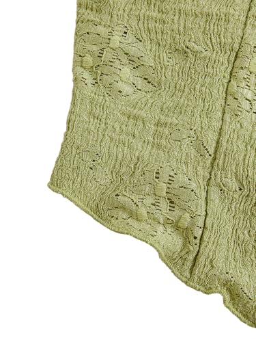 Women's Going Out Tops Y2K Tie Front Asymmetrical Ruffle Hem Crop Tops Boho Cowgirl Outfits4