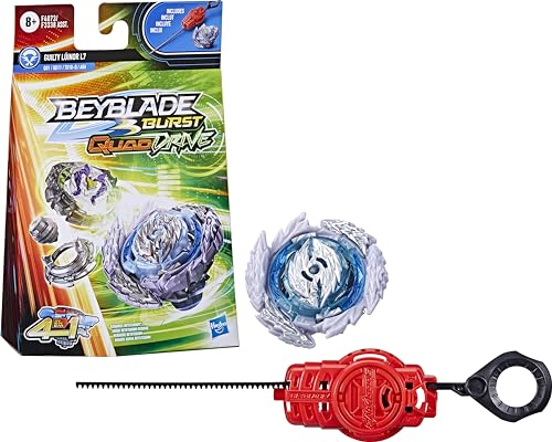 Image of BEYBLADE Burst QuadDrive Guilty Luinor L7 - Bey Blade Spinning Top Starter Pack Toy, Beyblade Battling Game Top Toy with Launcher for Kids Ages 8+, Original Beyblade by Hasbro