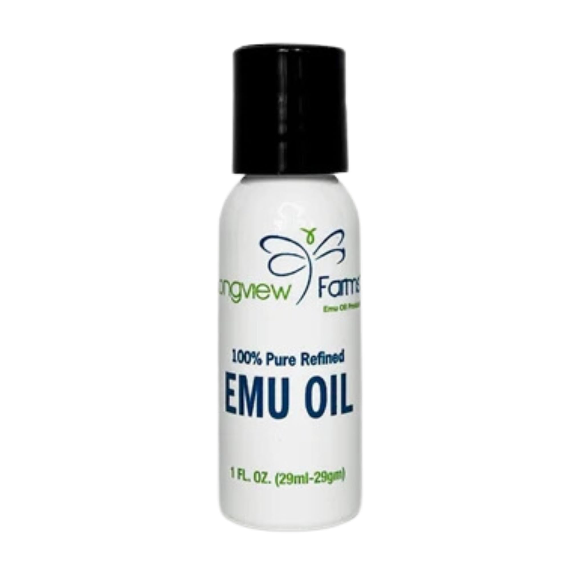 Longview Farms® Emu Oil - Hair and Body - 100% Pure & Refined | Pure Emu Oil for Skin & Hair Care | Premium Quality Hydration & Nourishment | 1 Fl. Oz