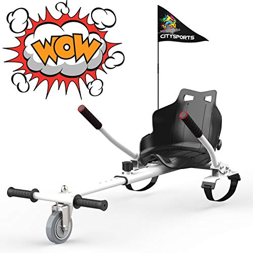 Hoverkart für Hover Board, Sitzscooter Gokart hovercart, Sitz für Self Balancing Scooter, passt 6,5zoll 8,5zoll und 10 Zoll Hoverboards