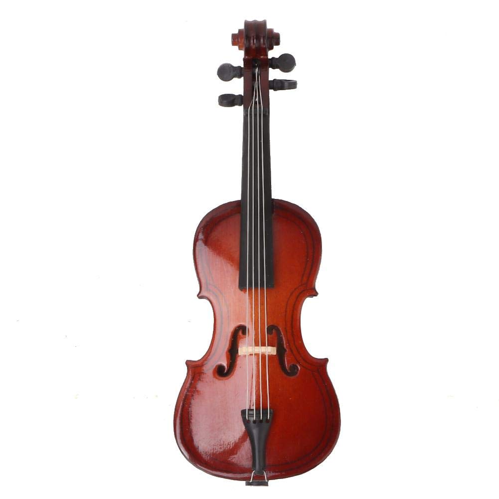 Modello di Violoncello in Miniatura da 10 cm, Modello di Strumento per Violoncello in Legno Mini Carino per Idee di Ornamenti per Mensole da Scrivania