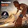 WalkerFit Montre Connectée Homme Outdoor, 1,43'' AMOLED Lisible au Soleil, Étanche 5ATM, Appels Bluetooth, Autonomie 60 Jours, Boussole, 170+ Modes Sport, Smartwatch Android/iOS (Noir)