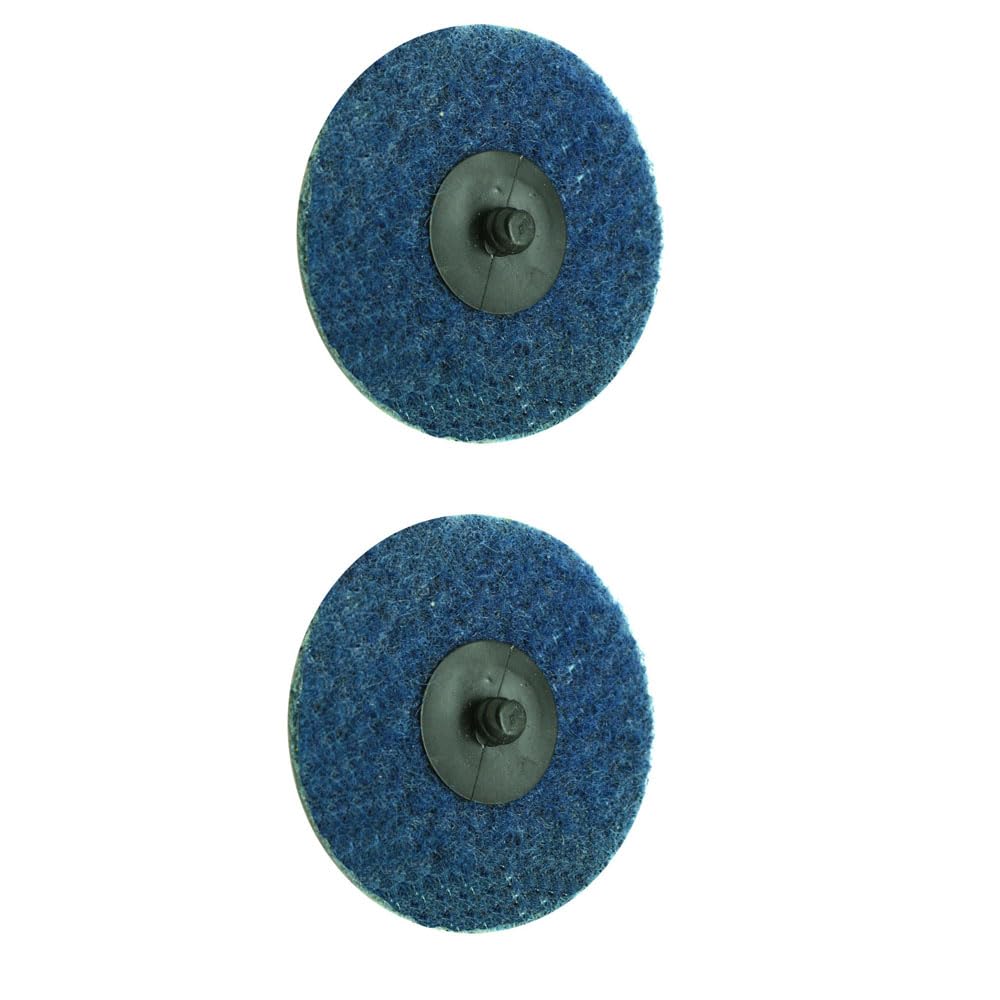 GULUANT 2 Pack Replacement SD3F 3 Inch Roll-on/Roll-Off Style Surface Conditioning Sanding Disc (Blue/Fine) for Superior Pads and Abrasives