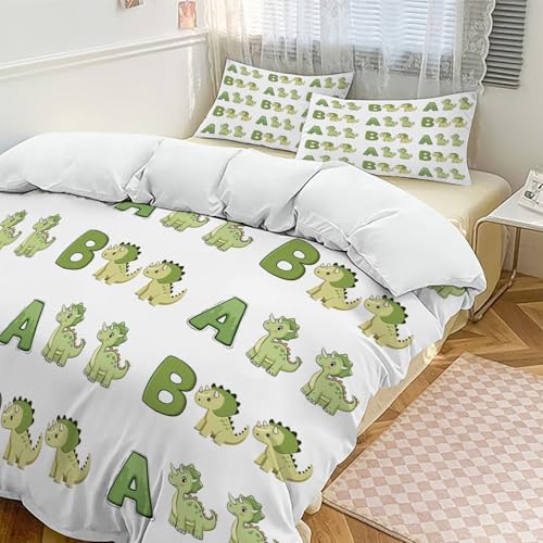 Parure de lit 200x200cm dinosaure microfibre pour lit double moderne - 6