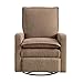 Oxford Baby Uptown Upholstered Swivel Glider and Recliner Nursery Chair - Teddy Brown