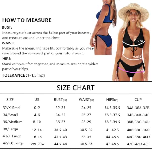 Bikini de cuerda de alta gama para mujer en un sofisticado azul degradado 6