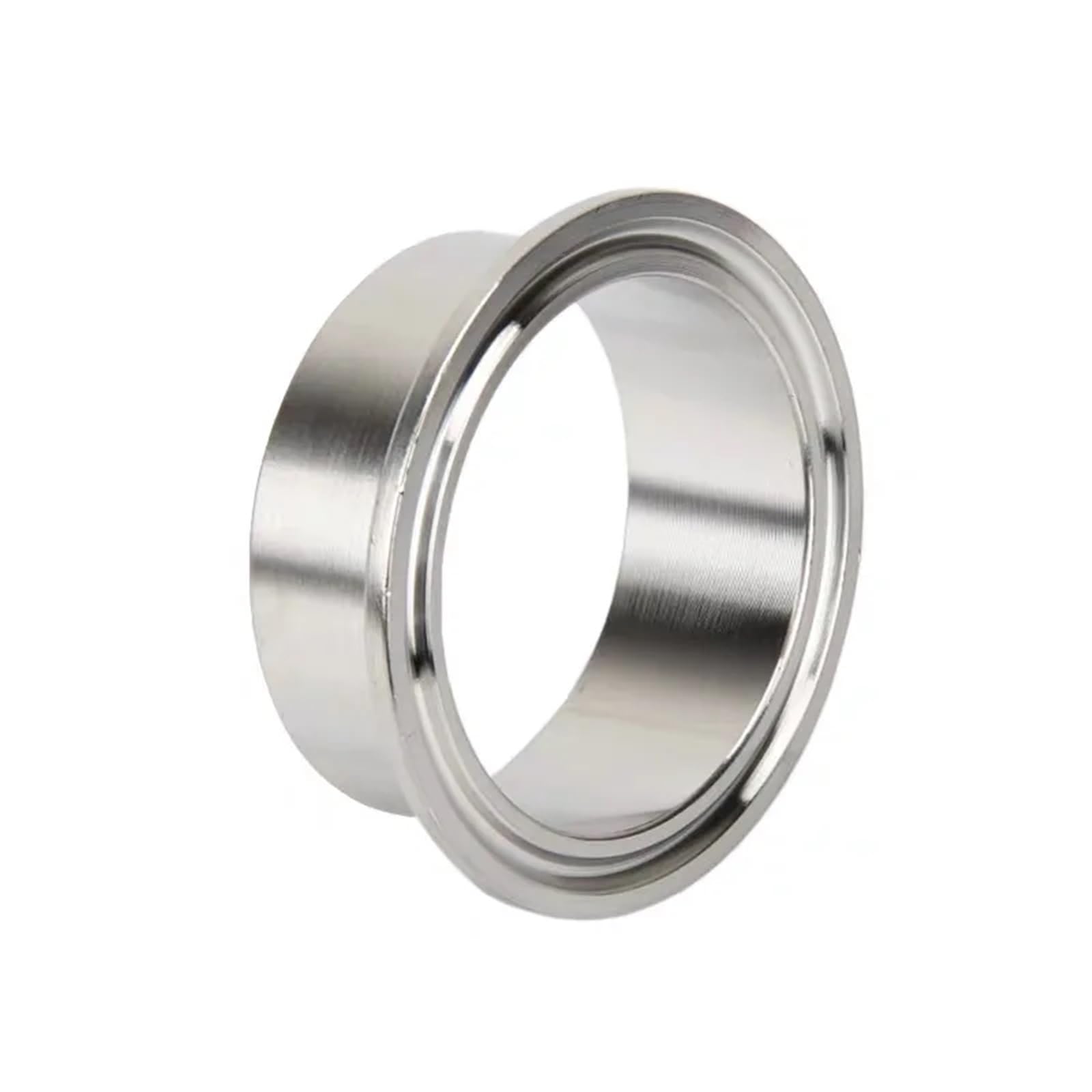 19mm to 204mm Stainless Steel Tri Clamp Weld Ferrule Pipe Fitting - 304 Sanitary Connector for Homebrew, Food, and Dairy Applications(51mm X OD64mm)