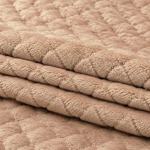 Image of Story@Home Premium Quilted Sofa Armrest Covers | Anti-Slip Armrest Covers for Sofa | 1 Pair - 70(D) x 50(L) cm - Beige