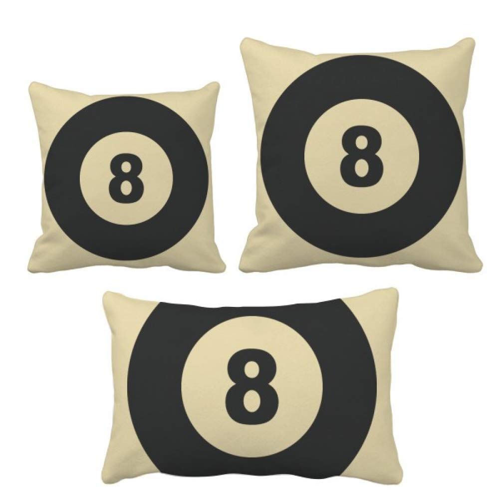 Housse de coussin de billard motif géométrique simple décoration maison