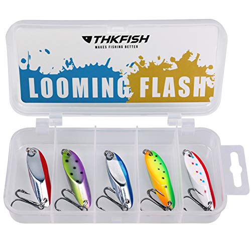 image for thkfish Fishing Lures Trout Lures Fishing Spoons Lures for Trout Pike 