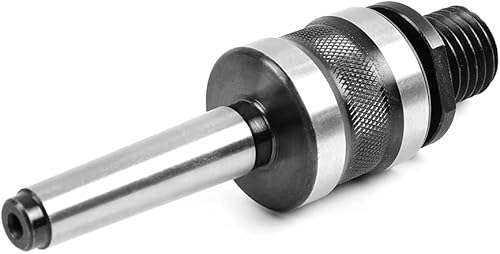 Miniatura 3 de Adaptador de mandril de contrapunto vivo para carpintería a rosca de 1 "x 8tpi con montaje cónico Morse #2