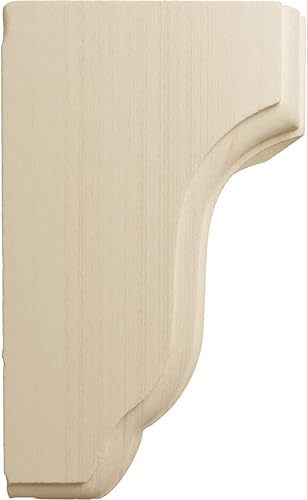 Miniatura 3 de Ekena Millwork COR02X02X04CPRW Ménsula de madera de misión Capistrano, 2 12 pulgadas de ancho x 2 34 pulgadas de profundidad x 4 12 pulgadas de