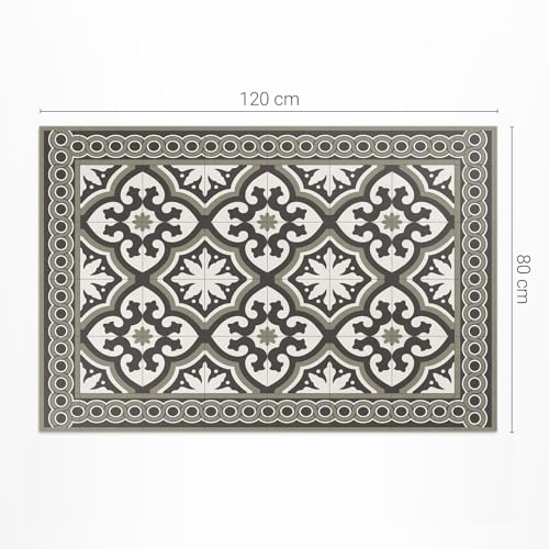 Tapis de balcon imperméable et résistant en PVC 80x120 cm