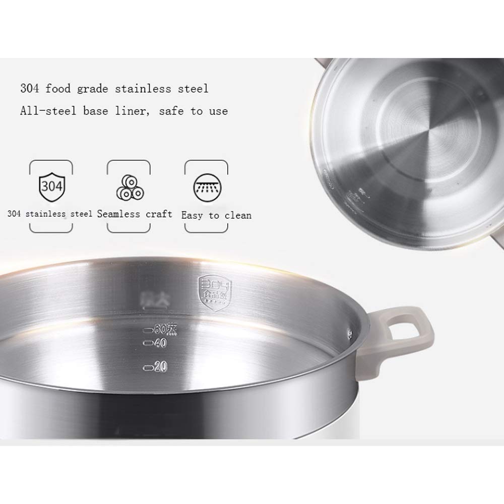 Inicio Vaporera eléctrica de Alimentos Vaporera temporizada Multifuncional Potencia de 3 Capas Cocina a de Gran Capacidad para mariscos
