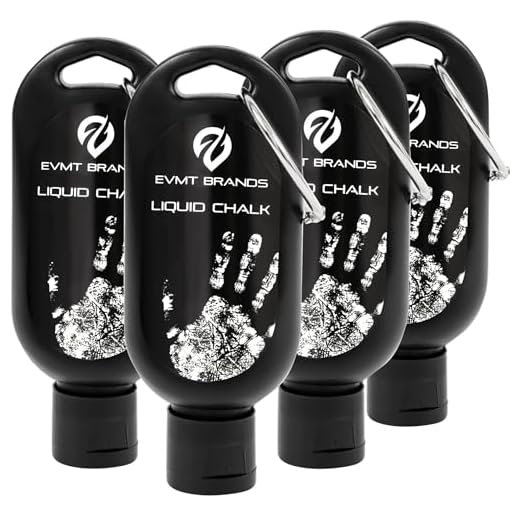 EVMT Liquid Chalk 4 Pack – Gym Chalk for Weightlifting, Climbing & Grip