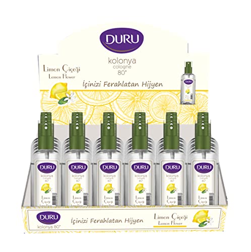 Duru Lemon Cologne Spray Pump Bottle, 50 ml Traditional Turkish Cologne - Image 4