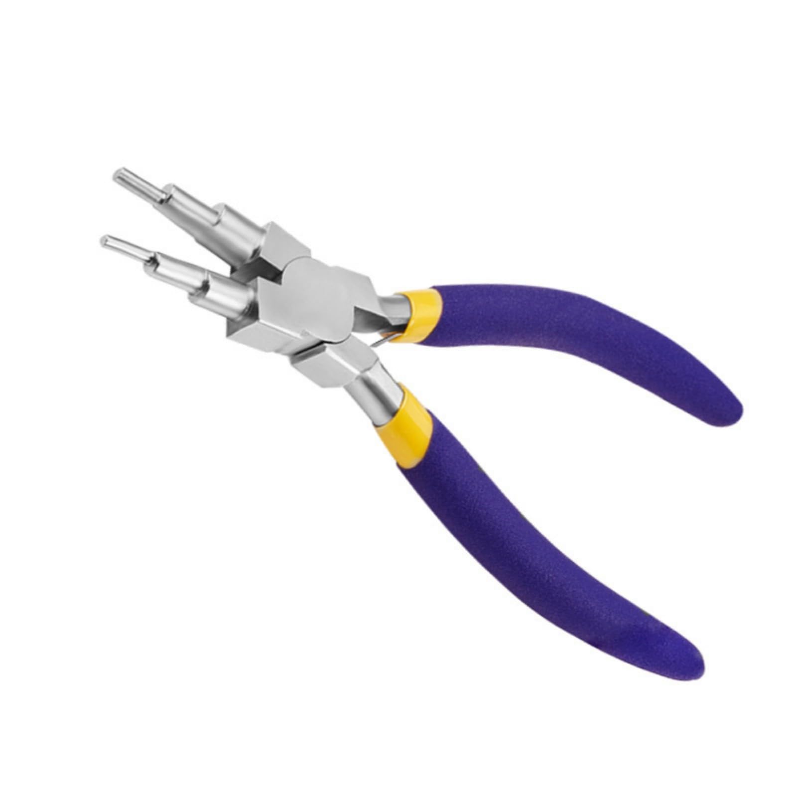 Iron Alloy Six Step Pliers Offering Six Different Step for Flexible Use in Making Rings Coils and Craft Pliers