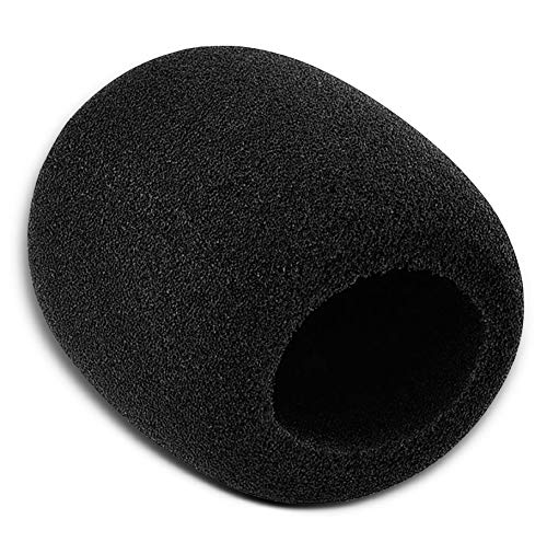 MINTHE Large Mic Cover For MXL, Audio Technica AT2020 and Other Large Microphones, Microphone Cover Foam, Microphone Filter, Mic Foam Cover, Foam Microphone Cover, Microphone Foam Cover, Microphone Muffler, Mic Filter