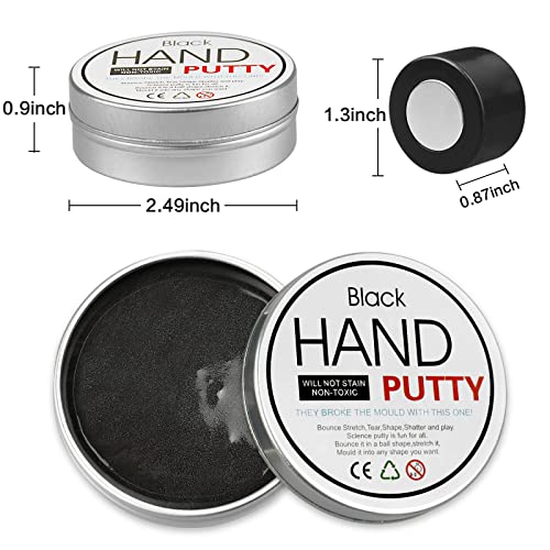 Joypro Magnetic Slime Putty, Magnetic Space Putty Slime With Upgraded Magnet Toys For Kids Adults, Fidget Toy Stress Reliever Puddy Toys For Christmas Birthday Gifts Stocking Stuffers (1 Pack, Black) #TOP2