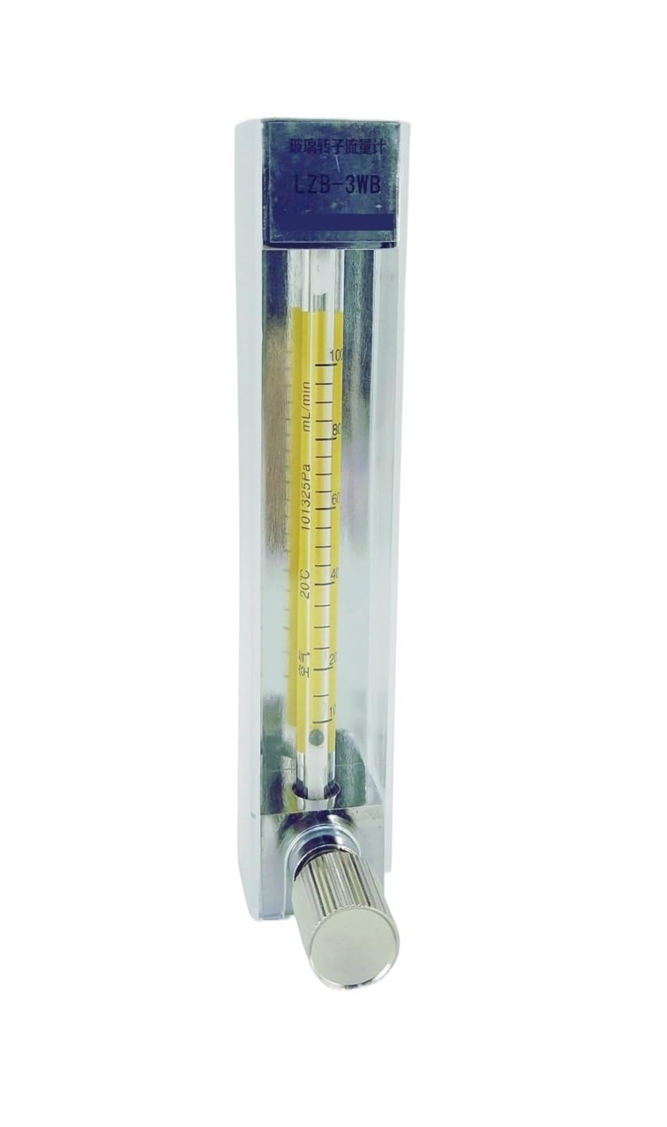 1 unidad LZB-4, rotámetro de vidrio con caudalímetro y válvula de control for líquidos y gases. Conector ajustable.(1-10LPH for liquid)