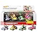 Hot Wheels Mario Kart Primera Aparición Pack con 4 Mini Coches de Juguete con Personaje, Regalo para Niños +3 Años (Mattel GWB37)