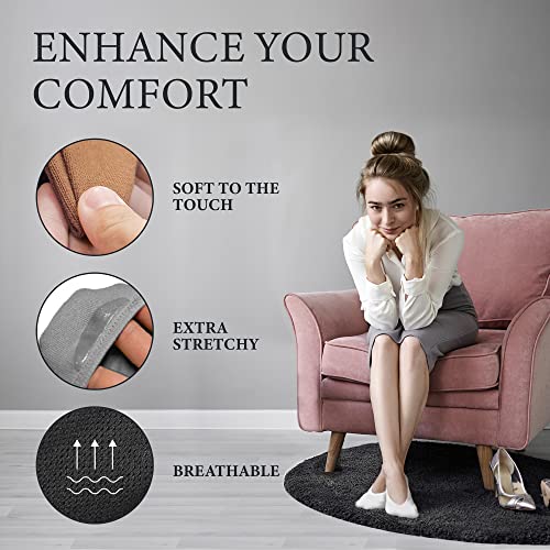 Eedor No Show Socks Womens - 8 Pairs Thin No Show Socks For Women - Non Slip Flat Boat Line Low Cut Socks Multi Color Large (8-10) #TOP3