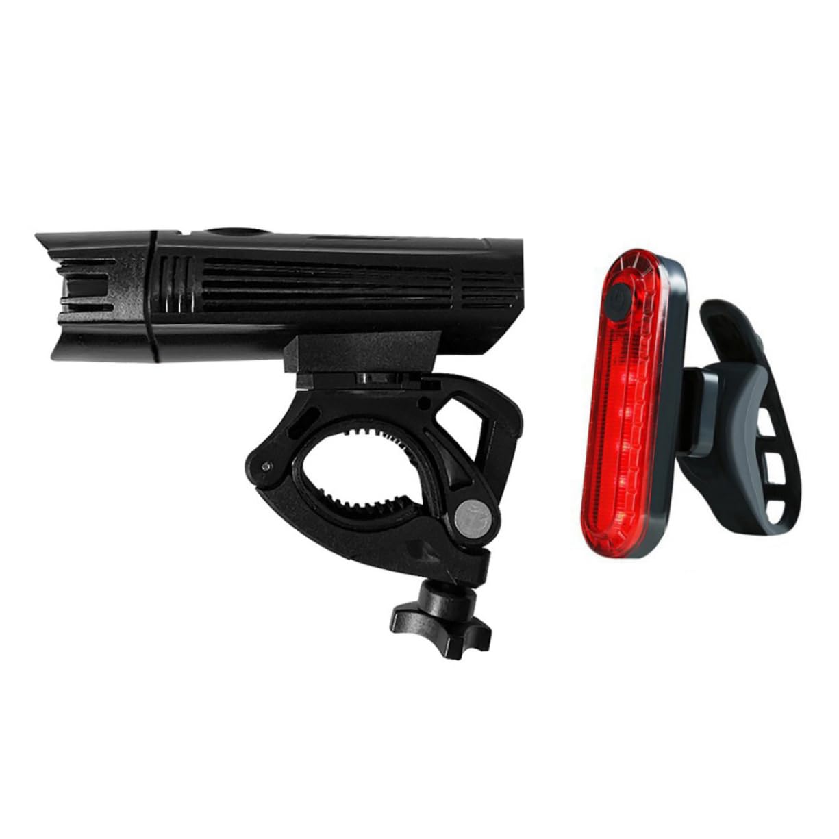 Abaodam -one Bike Lights Headlight Taillight Set Charge 360° Rotation 4 Modes Safe Cycling