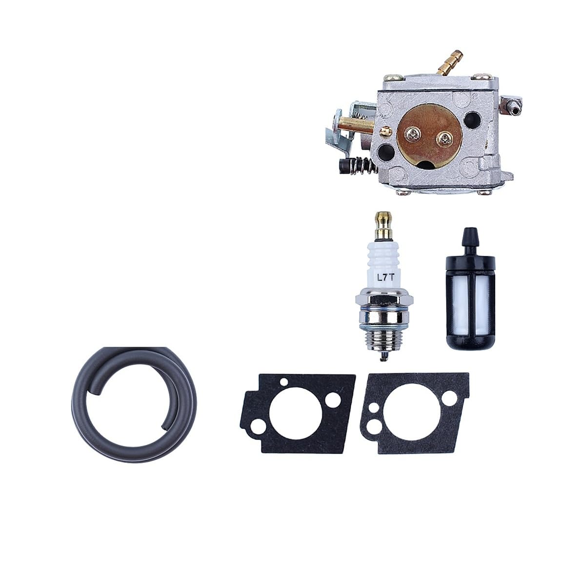 Filtro de combustible y tubo for carburador de motosierra, compatible con piezas de herramientas de jardinería 041