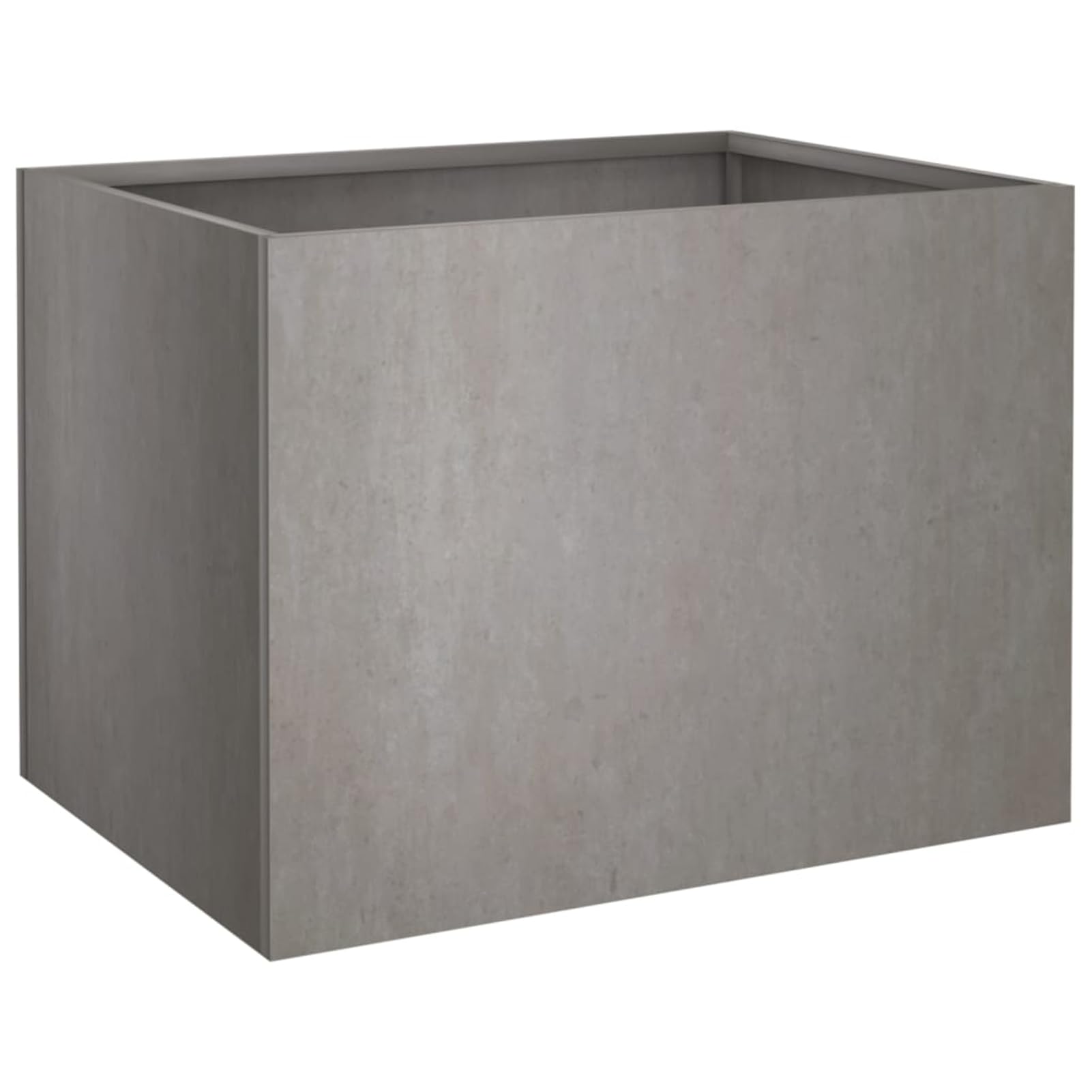 Homgoday Cortenstahl Pflanzkübel - Rostig, 62x47x46 cm, für Balkon und Terrasse Dekoration Blumenbeete, Blumenkästen Model821558
