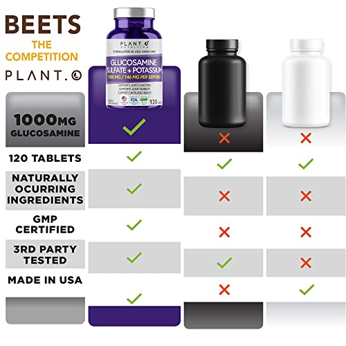 PLANTO-NUTRITION-Glucosamine-Sulfate-with-Potassium-Strong-Joint-Support-Supplement-Supports-Cartilage-and-Connective-Tissues-Aids-Knee-and-Bone-Structure-120-Tablets