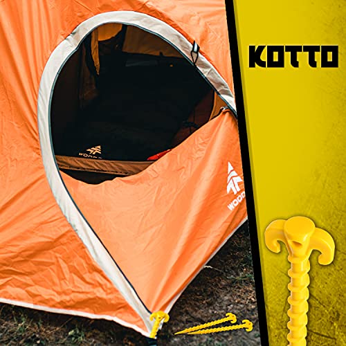 Fstop Labs 8 Pack Large 10 Inch Outdoor Tent Stakes Heavy Duty Screw Style For Camping, Hiking, Ultimate Ground Stakes Ground Anchors Pegs #TOP5