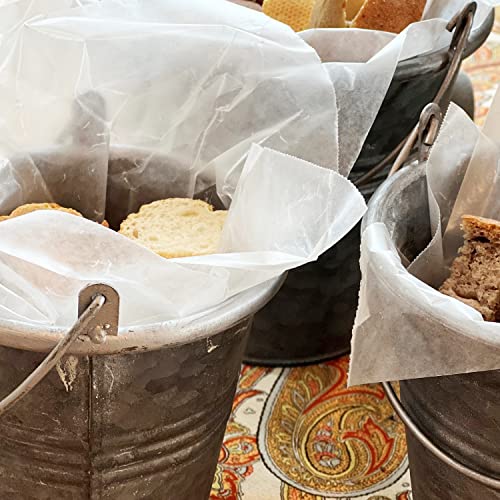 WHW-Whole-House-Worlds-Farmhouse-Metal-Planter-or-Flower-Pots-3-Piece-Set-Galvanized-Zinc-Bucket-with-Handle-Country-Style-6-Inches-Nesting-Corrugated-Details WHW Whole House Worlds Farmhouse Metal Planter or Flower Pots 3 Piece Set Galvanized Zinc Bucket with Handle Country Style 6 Inches Nesting Corrugated Details