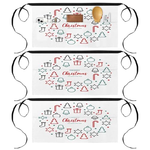 Demi-tablier de cuisine multicolore pour réussir vos pâtisseries maison