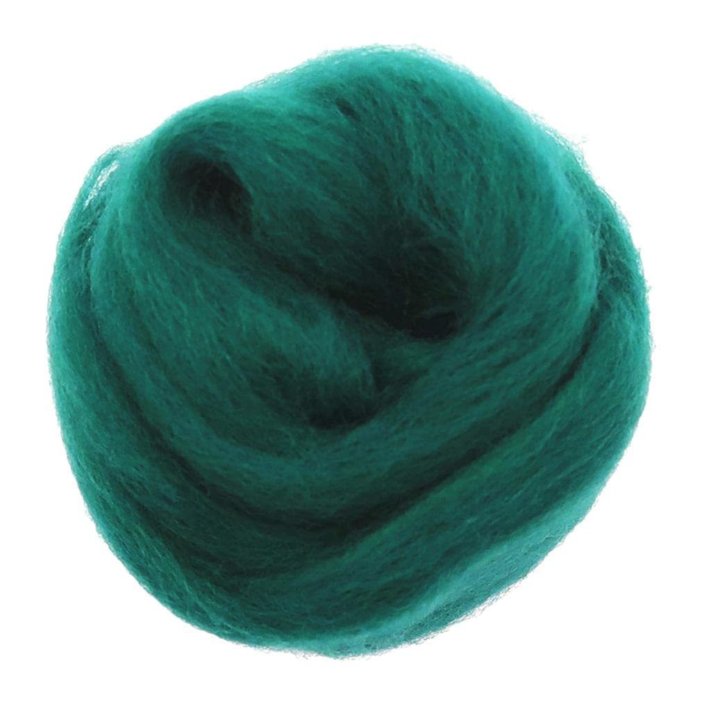 CALANDIS 10G Handmade Wool Top Fibre Roving for Needle Felting Materials Dark Green | Roving Wool & Fibers | Spinning & Felting | Needlecrafts & Yarn | Crafts-image-25