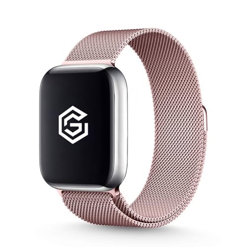 Image of GRIPP Stainless Steel Watch Strap with Strong Magnetic Clasp for 44mm /45mm /46mm /49mm, Watch Series 11 /10 /9 /8 /7 /6 /5 /4, SE 3 /2 /1, Ultra 3 /2 /1, Lightweight, Adjustable (Watch Not Included)