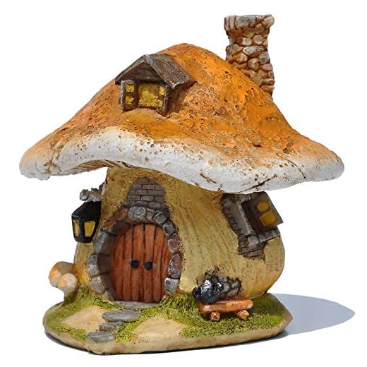Top Collection Miniature Fairy Garden and Terrarium Mushroom Fairy House Statue
