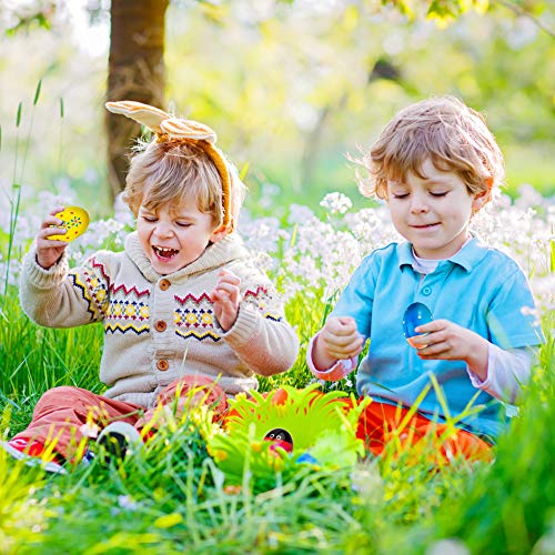 Crepro Egg Shakers Maracas For Kids, 6 Pack Wooden Percussion Musical Egg Easter Maracas Egg Shakers Musical Instrument Toys With Assorted Colors Easter Designs For Girls, Boys #TOP3