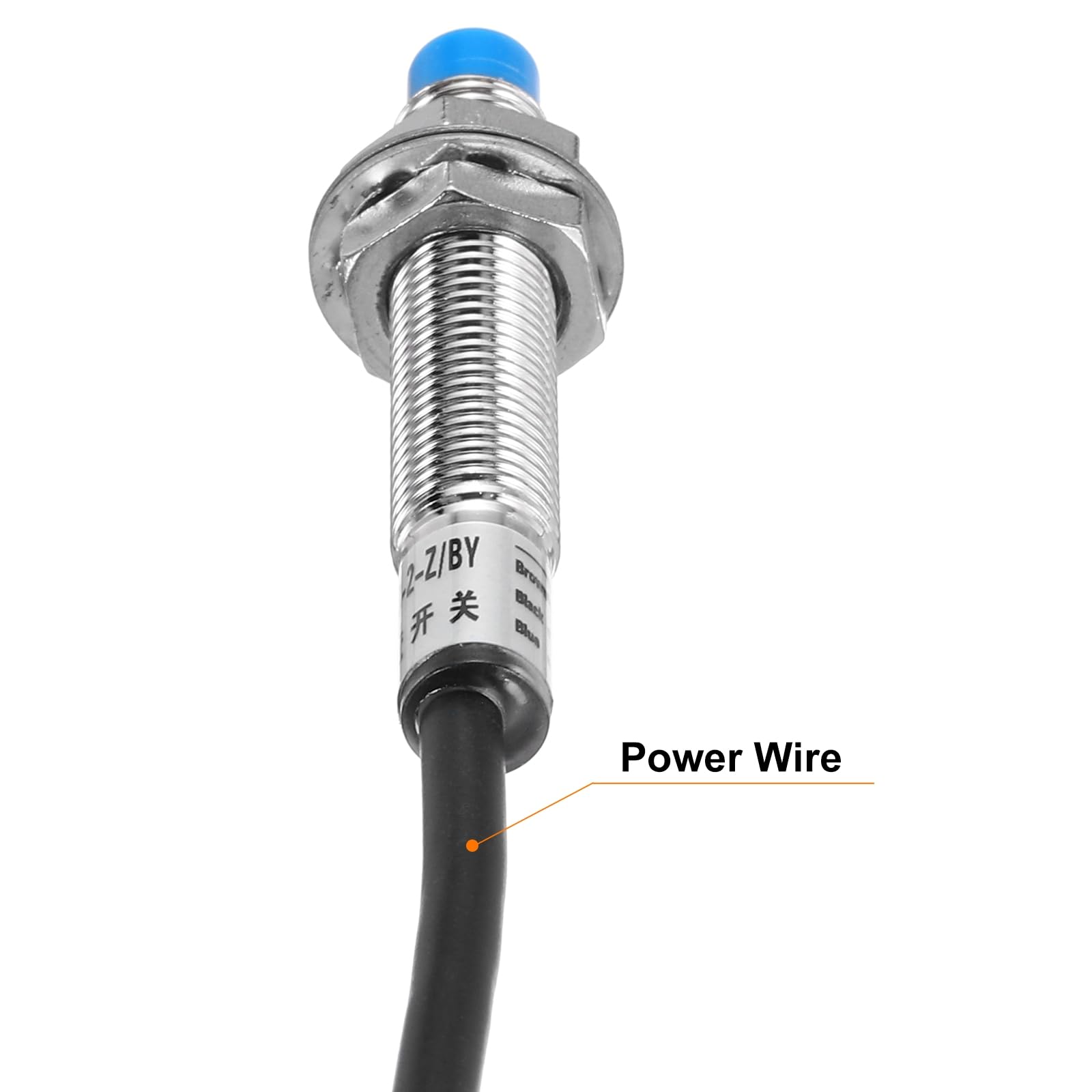 QUARKZMAN M8 Annäherungssensor Induktiver Näherungsschalter NO Normalerweise Offen PNP 2mm Erfassungsabstand DC 6-36V LJ8A3-2-Z/BY 3.3ft 5Stk