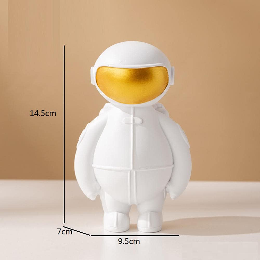 Estatua Simple Astronauta Escultura Astronauta Figura Figuras Resina Artesanía