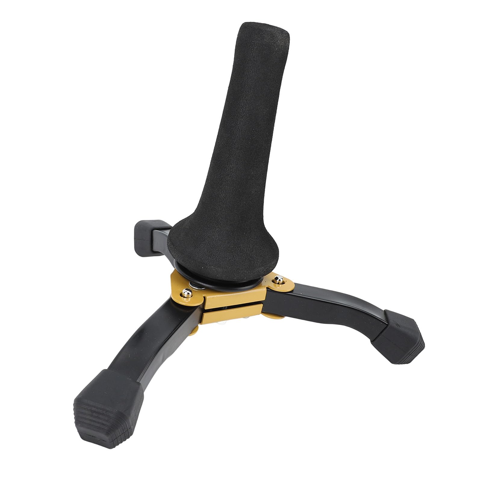 Supporto per sassofono soprano, supporto pieghevole portatile robusto per treppiede per sassofono per tromba oboe clarinetto con materiale in spugna di plastica in acciaio Include