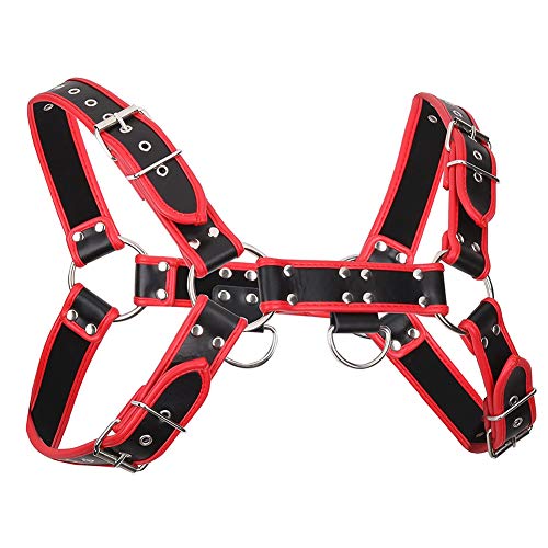 Men's Faux Leather Body Chest Harness Belt Shoulder Cage Belt Party Costume2