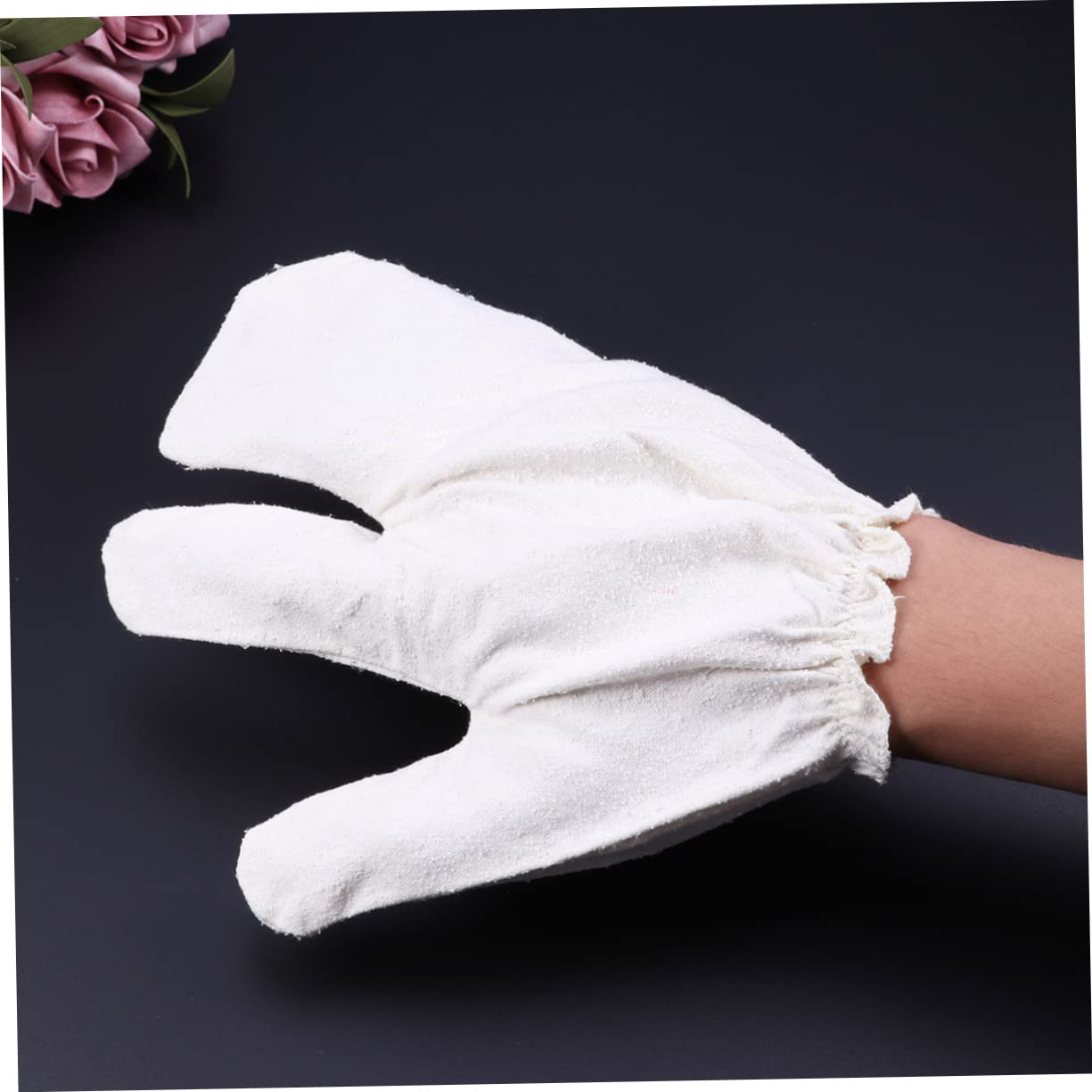 FRCOLOR 3piezas Guantes Exfoliantes De De Seda Para Masaje y Exfoliación Para Baños Relajantes y Cuidado