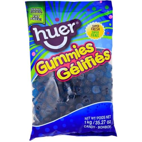 Huer Bulk Blue Razzberries Gummies 1 kg miniatura 1