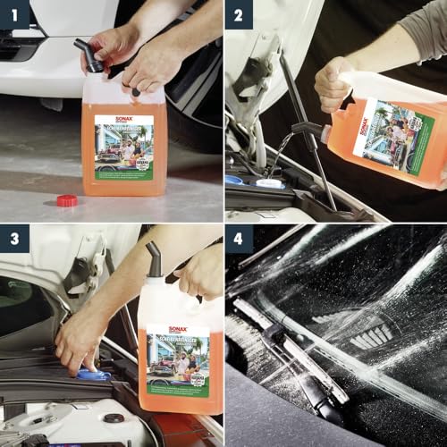 SONAX ScheibenReiniger gebrauchsfertig Havana Love (5 Liter) für die Scheiben- und Scheinwerferwaschanlage im Sommer | Art-Nr. 03935000