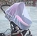 Für Pushsessel Buggy Kinderwagen Abdeckung Insektennetz Baby Kinderwagen Fliegennetz Mückenmücke Babypflege (White, One Size)
